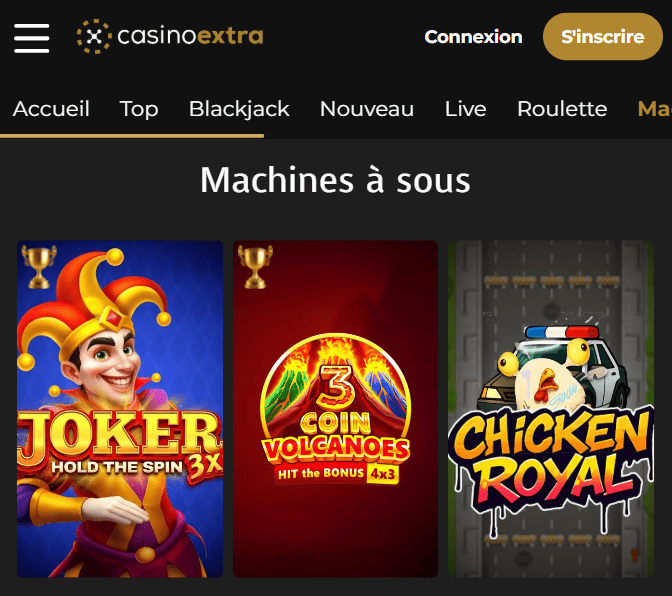 CasinoExtra avec Mon Compte pour Jouer de Machines à Sous