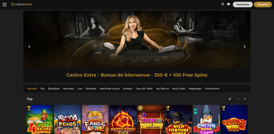 Jouer à top ExtraCasino fiable
